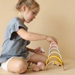 Raduga Grëz Handmade Wooden Arch Stacker - Sand