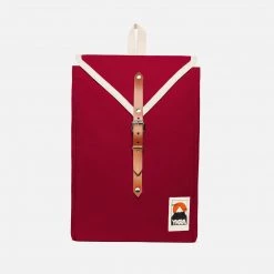 YKRA Cotton Canvas Scout Backpack - Bordeaux
