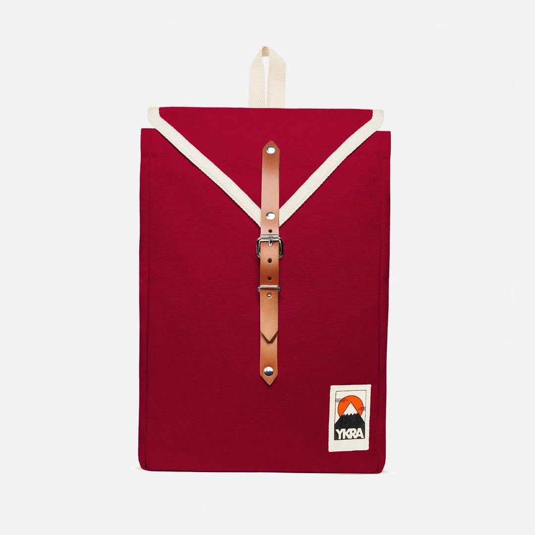 YKRA Cotton Canvas Scout Backpack - Bordeaux 3 YKRA Cotton Canvas Scout Backpack - Bordeaux
