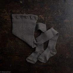 Selana Organic Merino Wool Tights - Chocolate Baby Wool