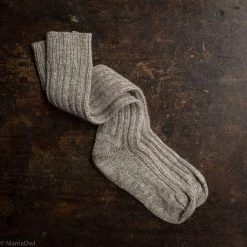 Lana Bambini Adult’s Wool/Alpaca Chunky Long Socks - Granite Outlet