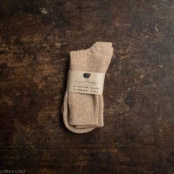 Lana Bambini Adult’s Camel Wool Socks - Oak