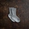 Hirsch Natur Organic Wool Socks With Stoppers - Grey